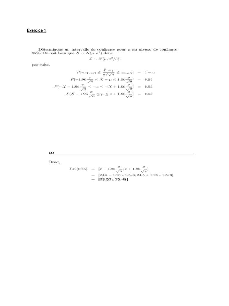 Stat2 Corrigé, Examen | PDF