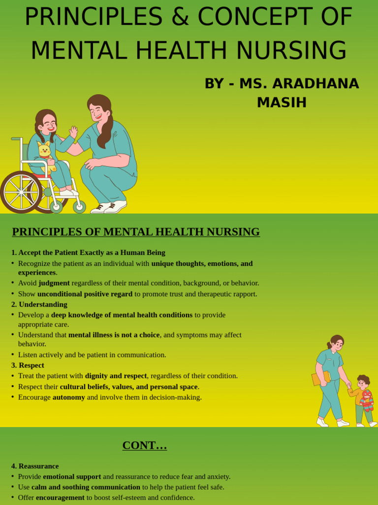 Principles of Mental Health Nursing | PDF | Psychotherapy | Mental Health