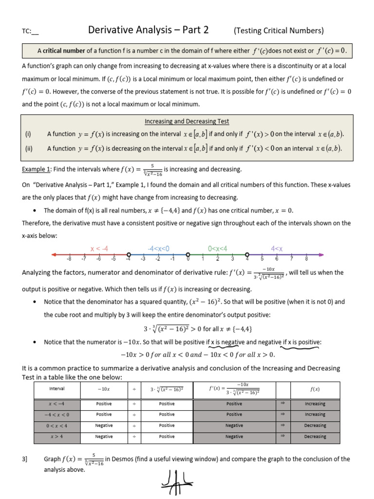 Derivative+Analysis+ +part+2 | PDF | Function (Mathematics ...