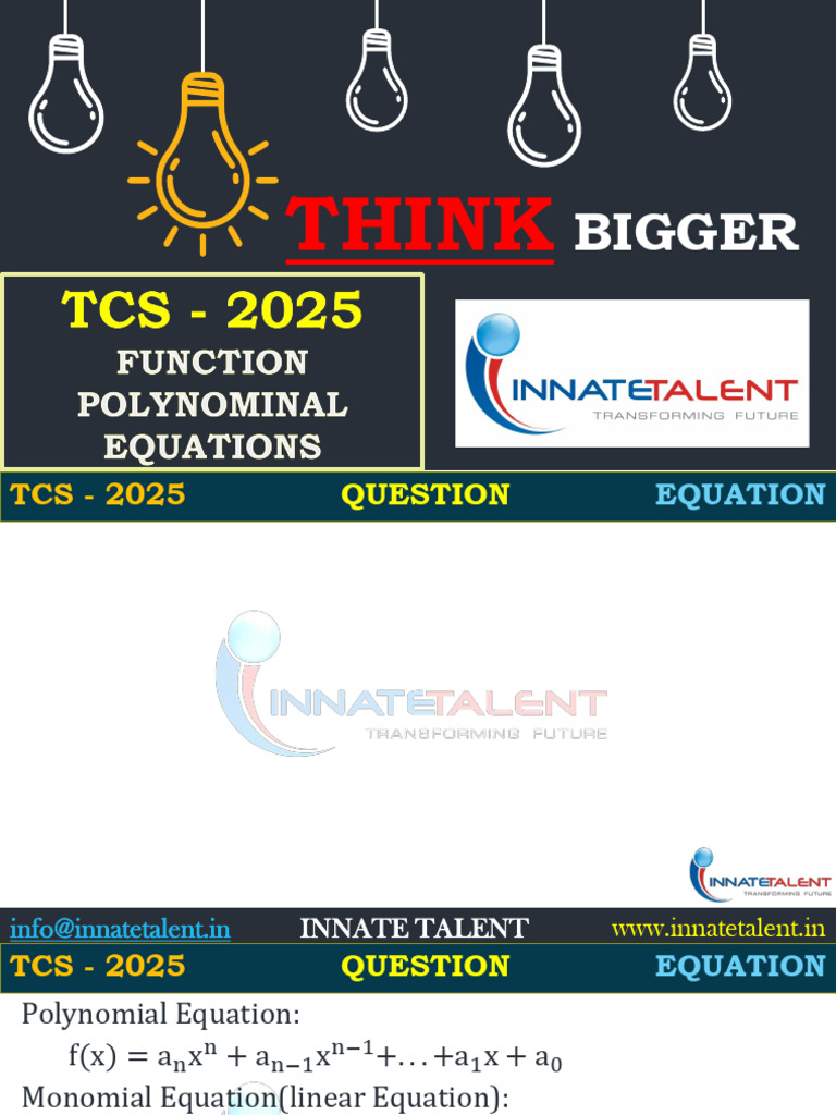 Think: Bigger | PDF | Equations | Numerical Analysis