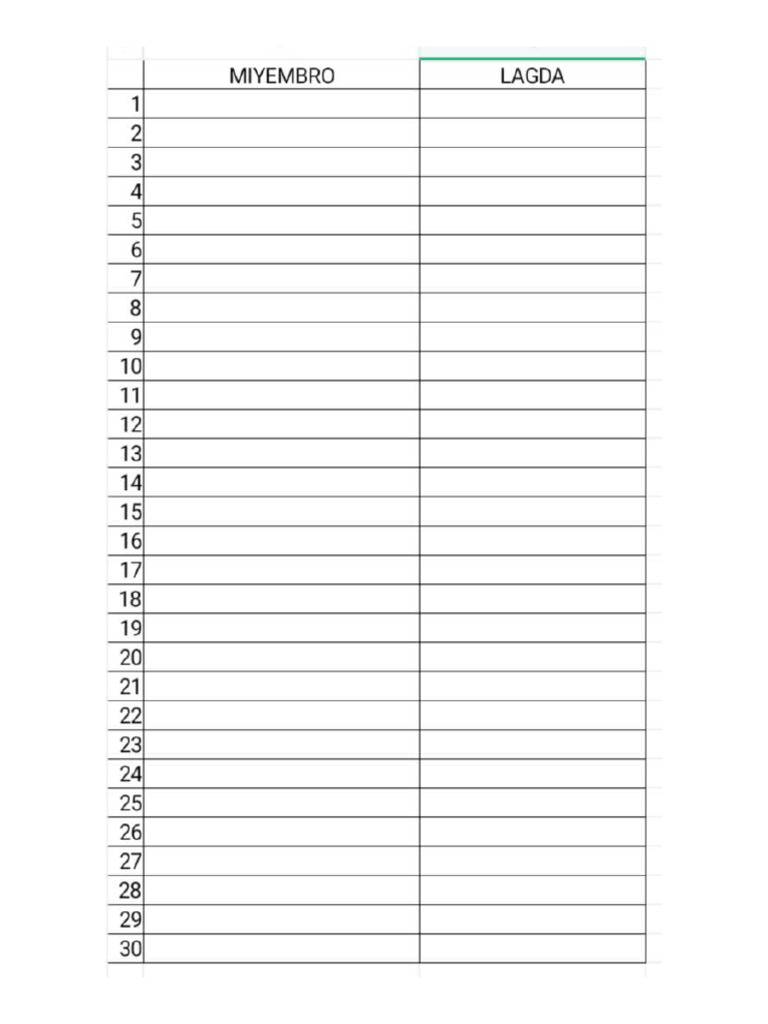 Miyembro at Lagda | PDF