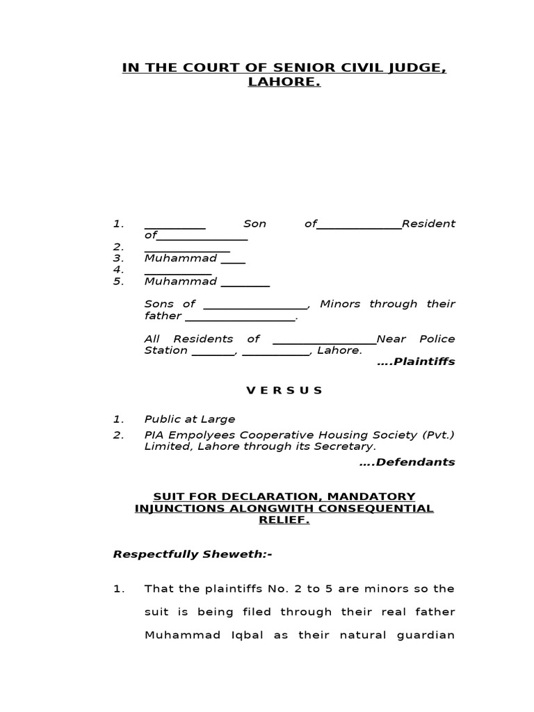 Suit for declaration of succession pdf lawsuit civil law common law 