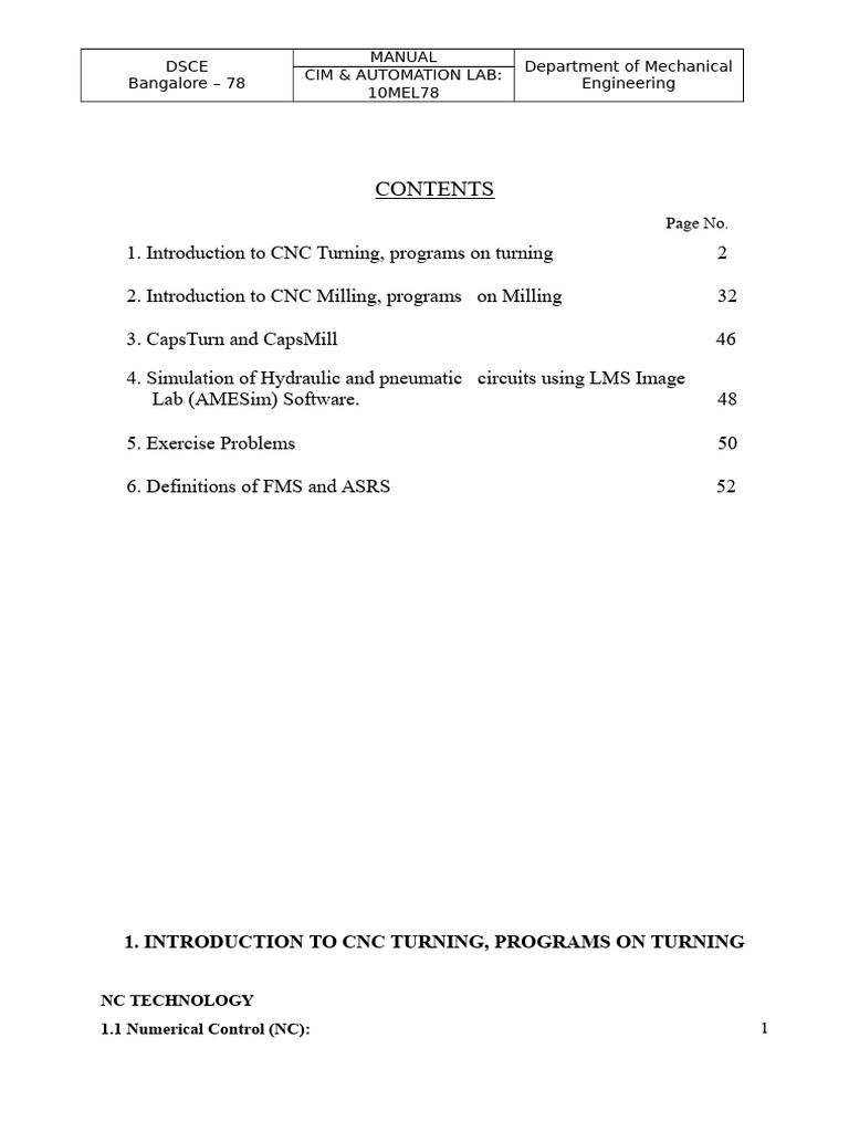CNC Turning and Milling Manual | PDF | Numerical Control | Machines