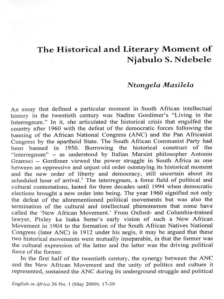 Ndebele Essay | PDF