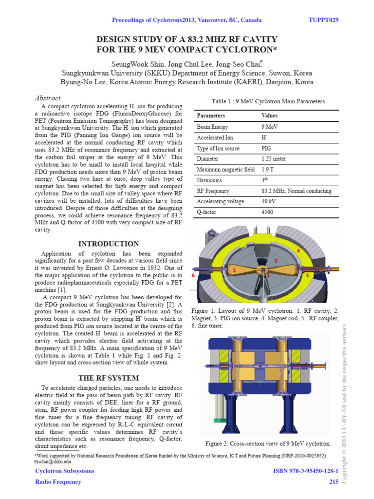 Design Study of A 83.2 MHZ RF Cavity Skkucy-9 | PDF | Electrical ...