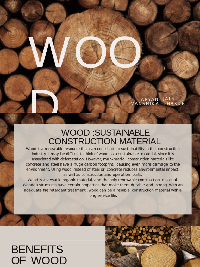 Sustainable Wood in Construction | PDF | Wood | Hardwood