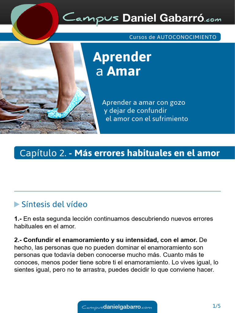 Aprender A Amar 02 | PDF | Amor