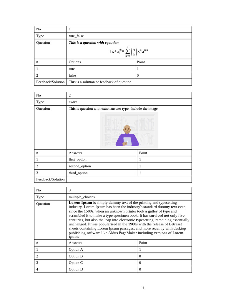 Question Template | PDF | Communication Design | Writing