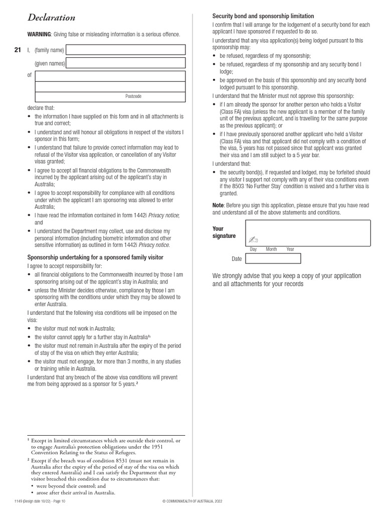 Sponsor Ship Form 1149_10-End | PDF | Travel Visa | Government
