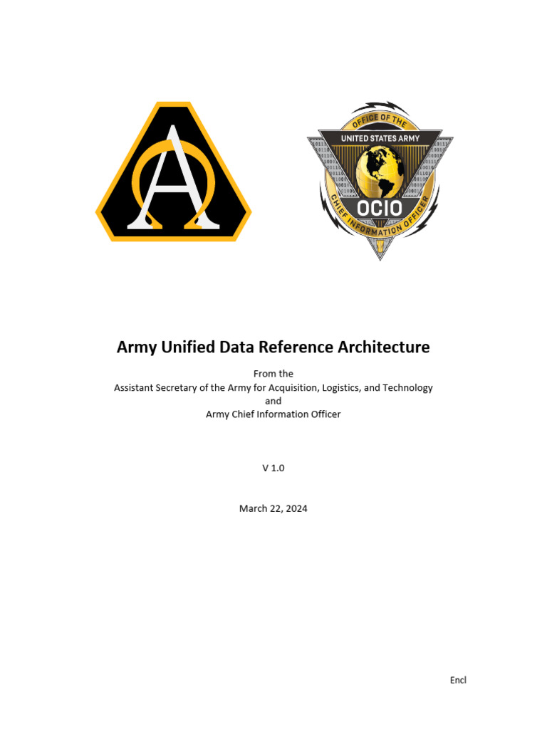 Army Unified Data Reference Architecture | PDF | Metadata | Data