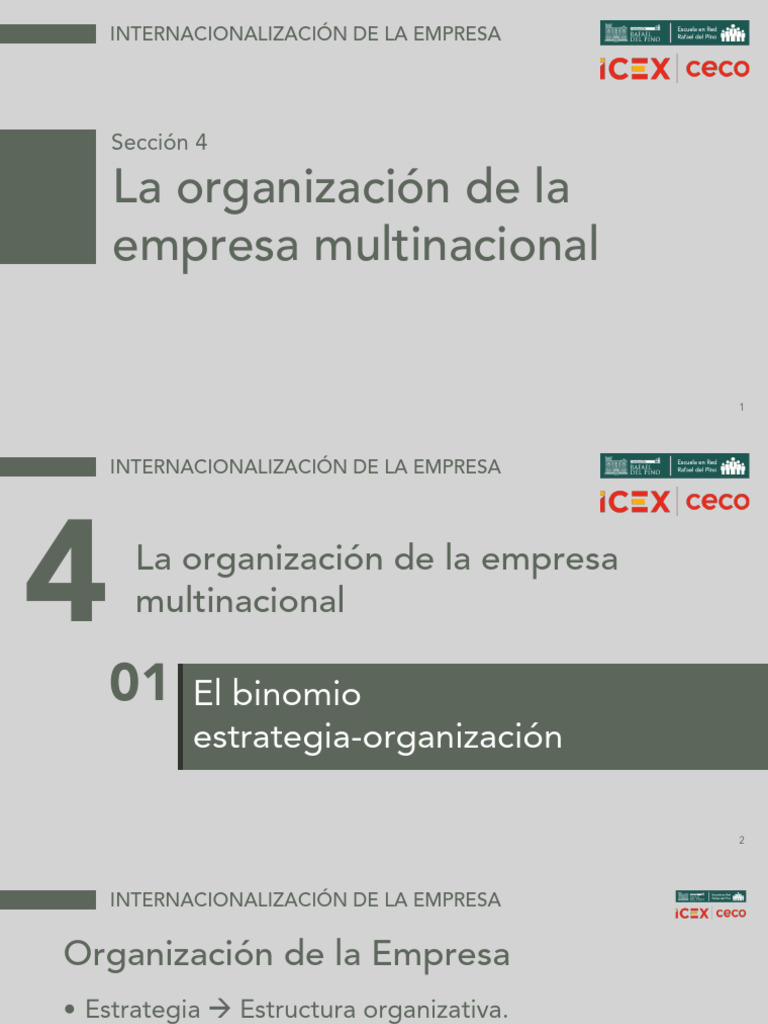Organización de Empresas Multinacionales | PDF | Business | Economias