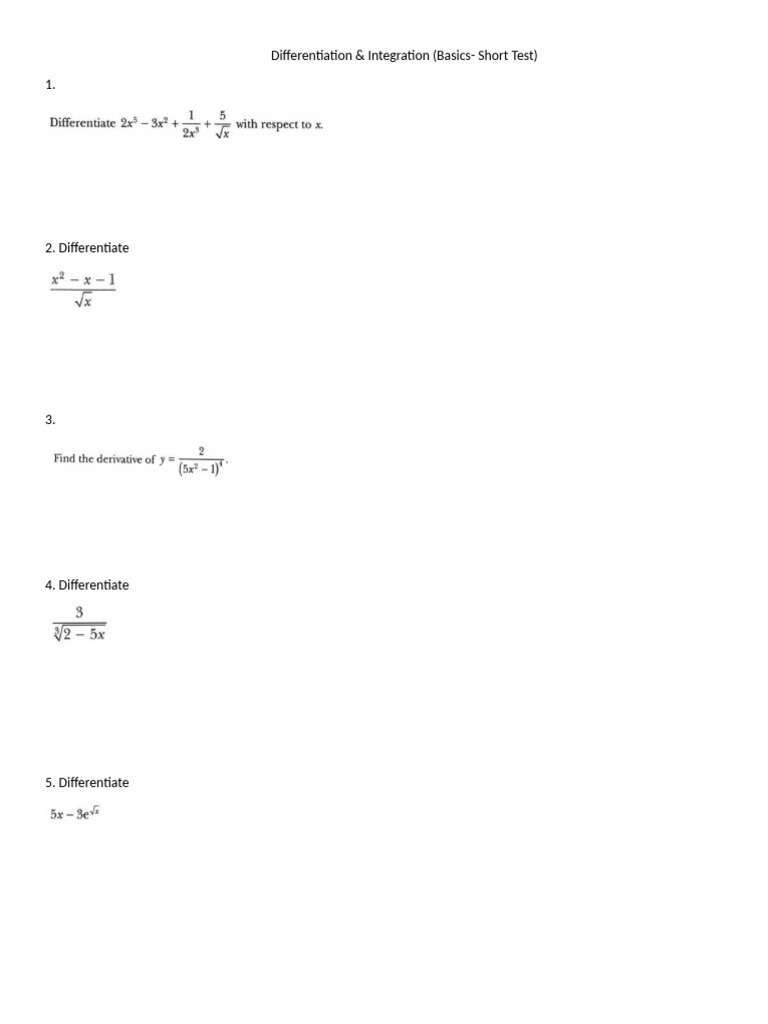 Short Test | PDF