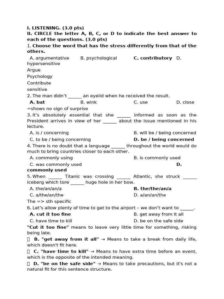 Listening and Language Skills Practice | PDF | Volunteering | Video Games