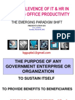 Role of IT & HR in Improving Office Productivity