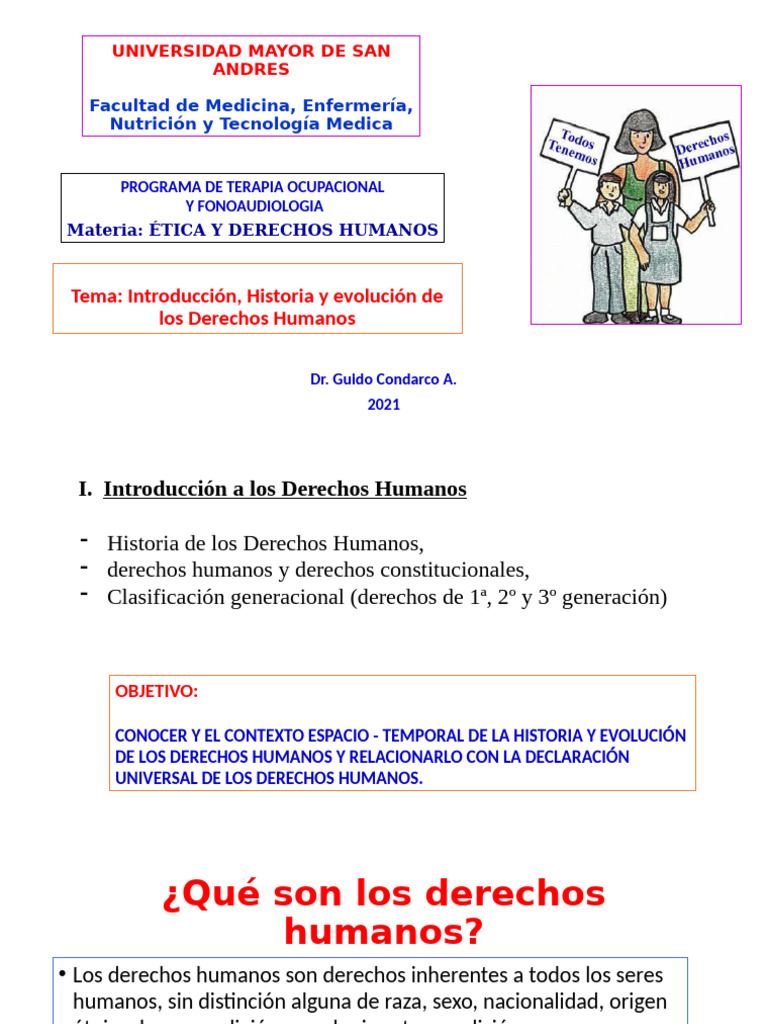 01 Introducción, Historia y Evolución de Los DDHH | PDF | Derechos ...