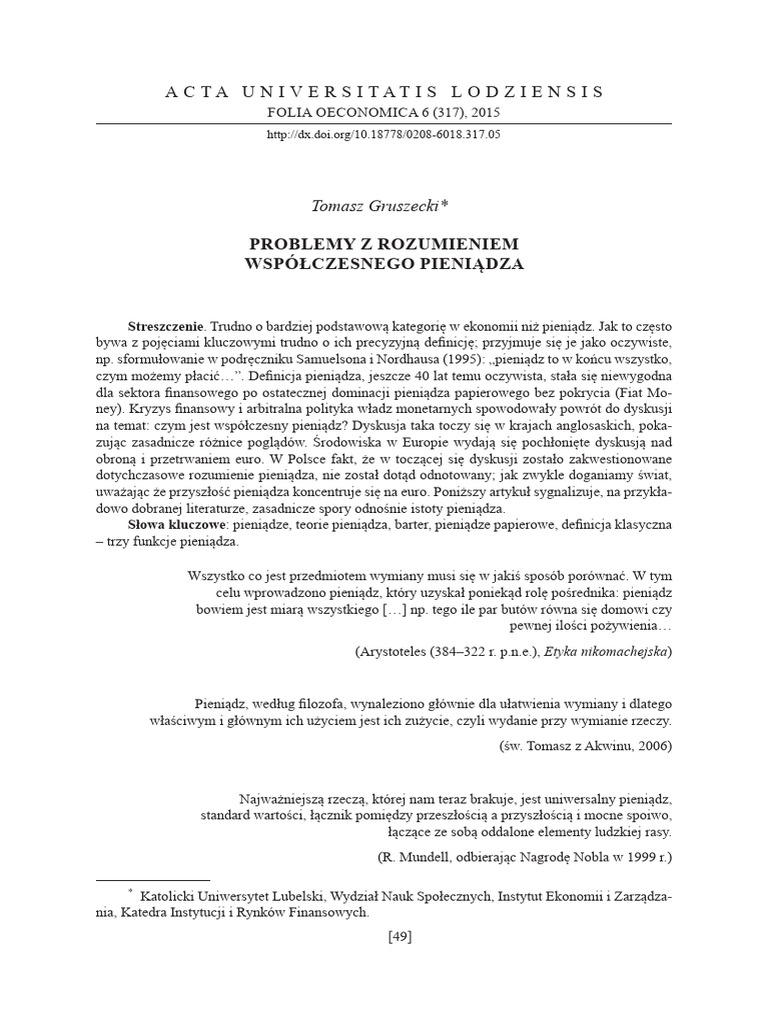 Problemy Z Rozumieniem Współczesneg | PDF