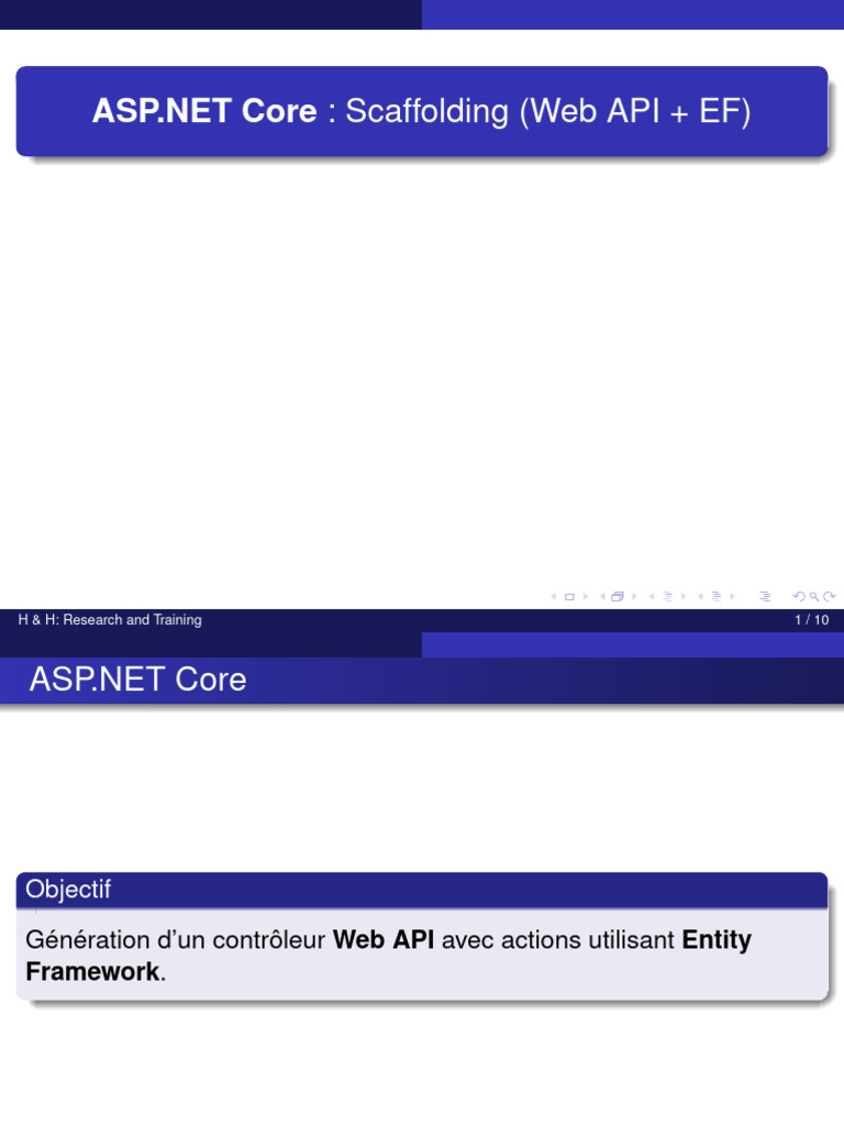 Création d'une API Web avec EF Core | PDF | Programmation informatique ...