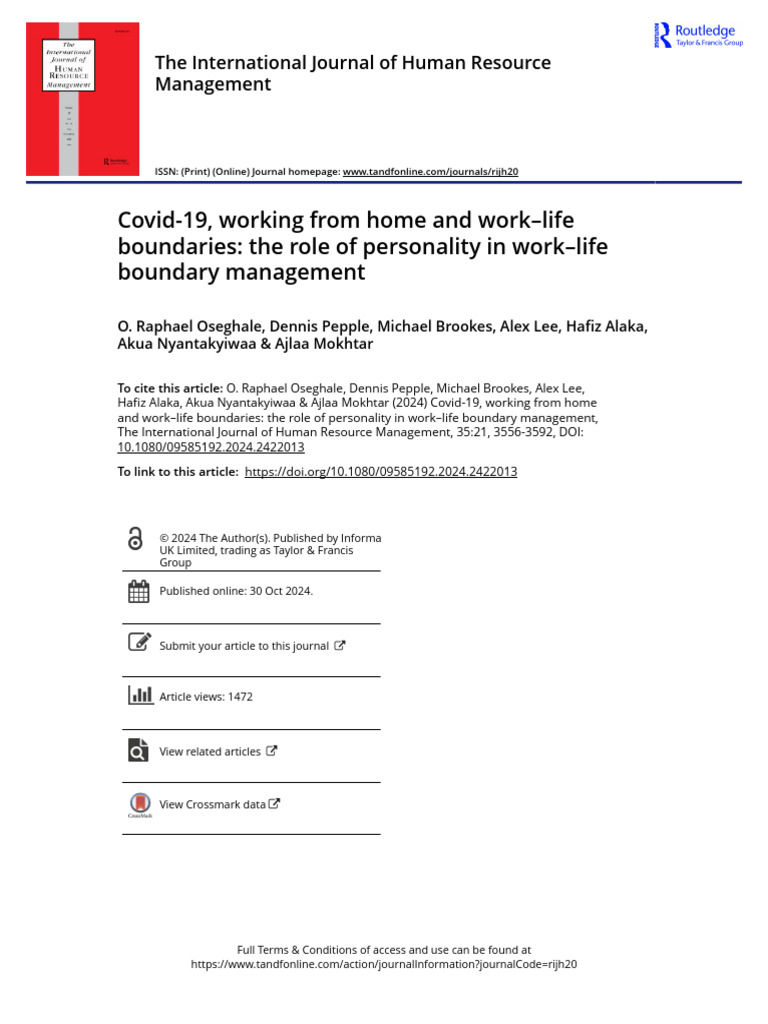 3.Covid-19 working from home and work life boundaries the role of ...