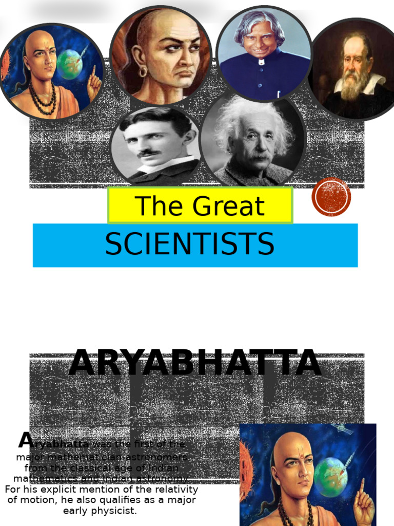 The Great Scientists | PDF
