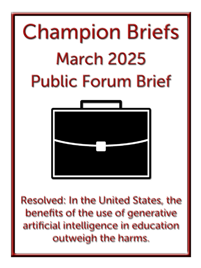 2025 March PF Brief | PDF | Artificial Intelligence | Intelligence (AI ...