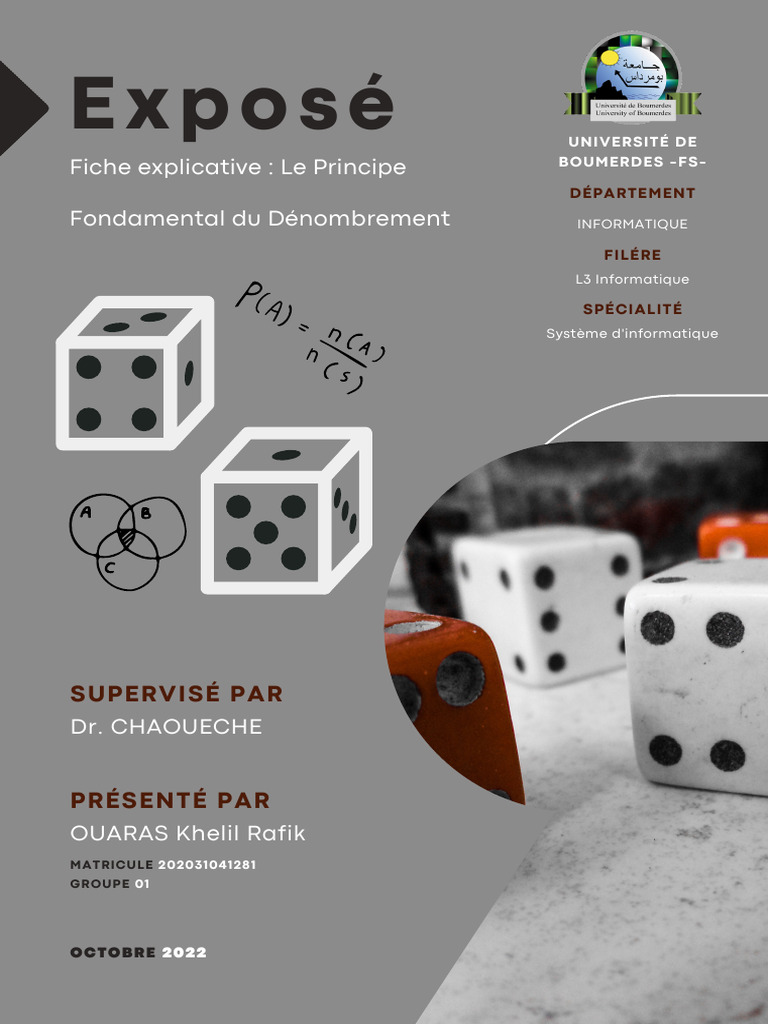 Principe Fondamental du Dénombrement | PDF | Mathématiques