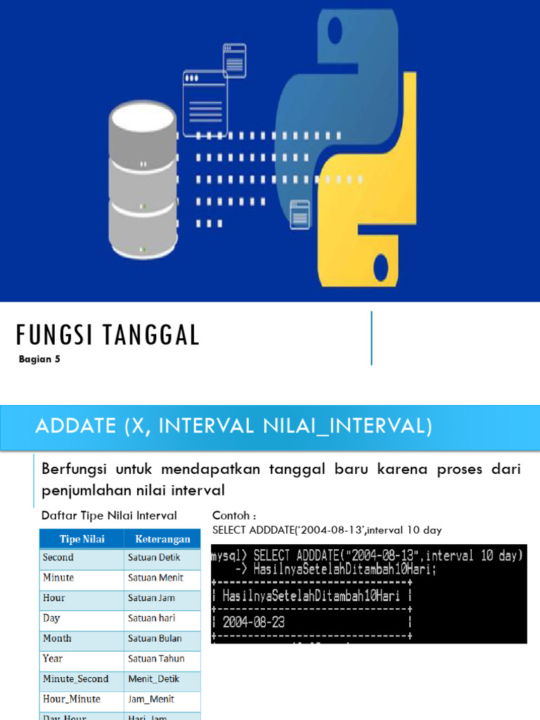 Fungsi DAYNAME dalam SQL | PDF