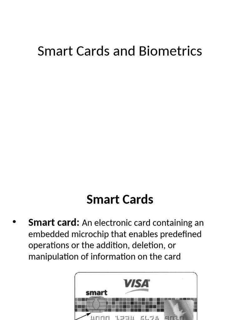 Smart Cards and Biometrics Overview | PDF | Smart Card | Biometrics