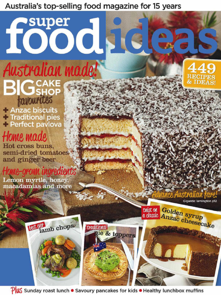 Super Food Ideas 2014 04 | PDF | Flour | Cakes