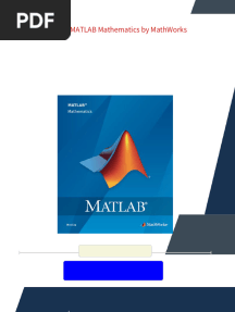 (Ebook) MATLAB Mathematics by MathWorks - The full ebook with all chapters is available for download