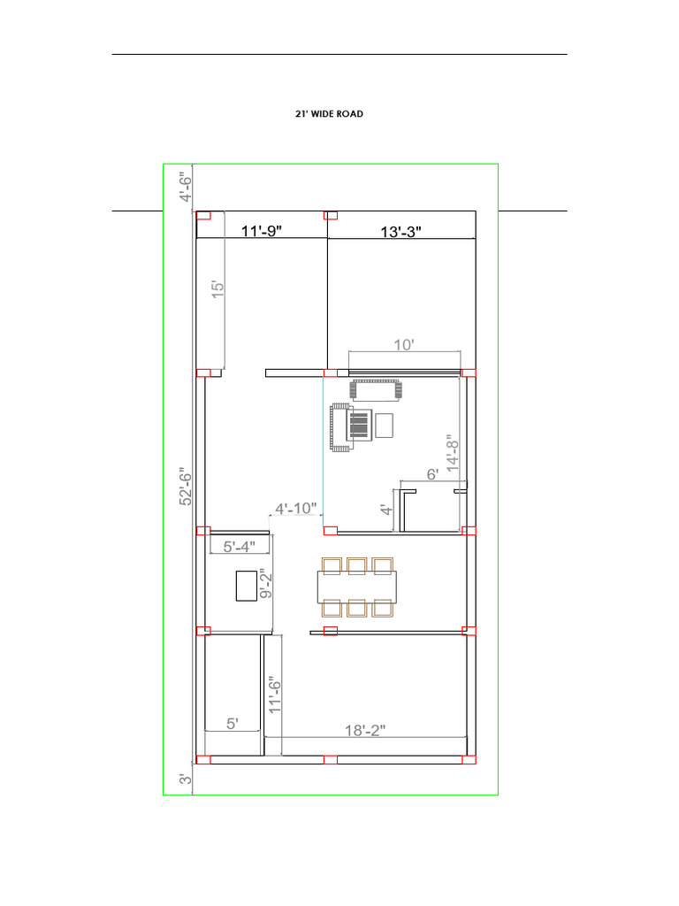 21' Wide Road Dimensions and Layout | PDF