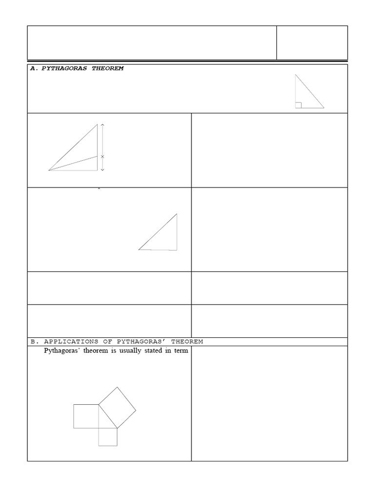 Exercise 2 - Pythagoras Theorm | PDF | Area | Elementary Mathematics