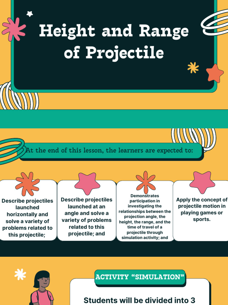 Projectile Motion: Height and Range | PDF | Physics | Classical Mechanics