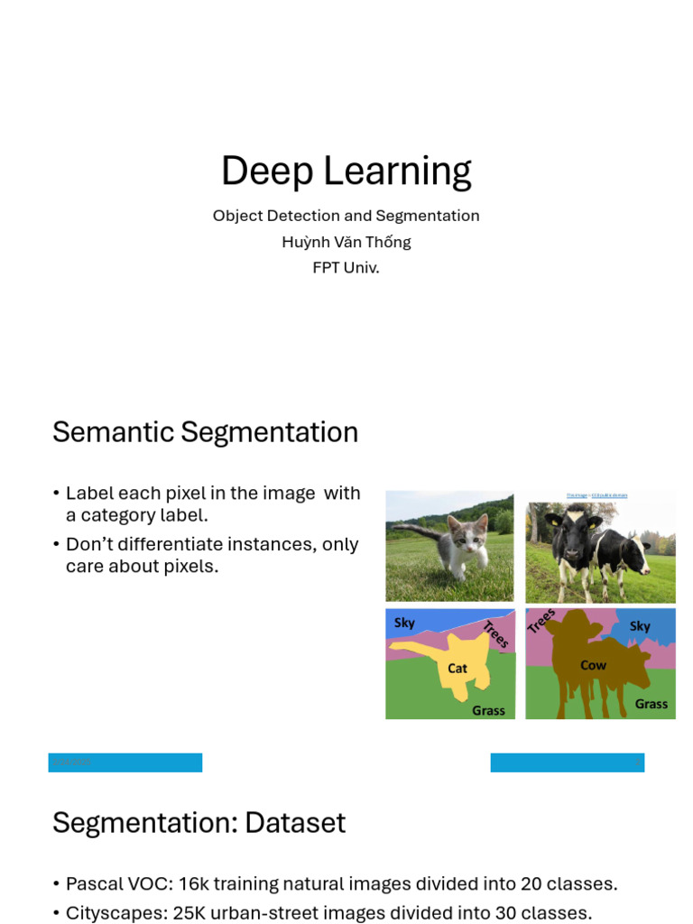 Object Detection and Segmentation - Part 2 | PDF | Image Segmentation ...