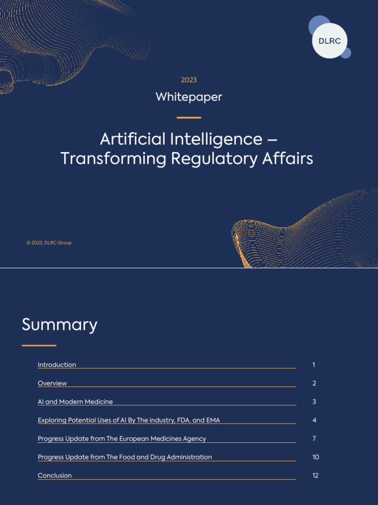 AI in Pharmaceutical Regulatory Affairs | PDF | Artificial Intelligence ...
