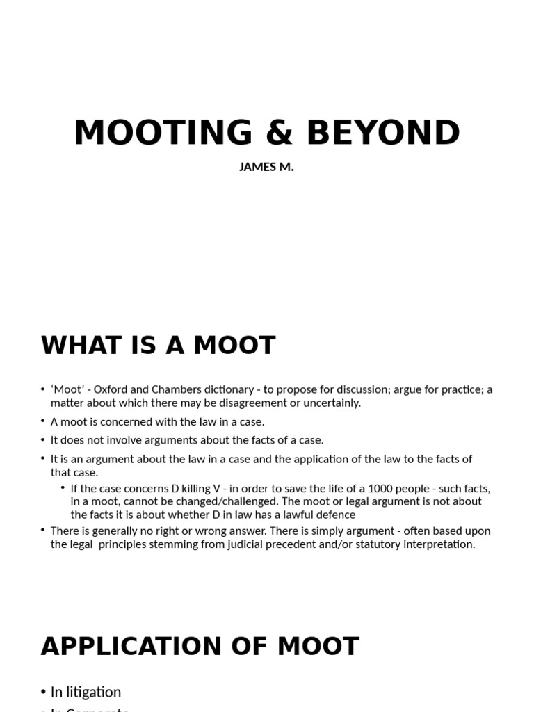 Essential Guide to Moot Court Preparation | PDF | Mootness | Appeal