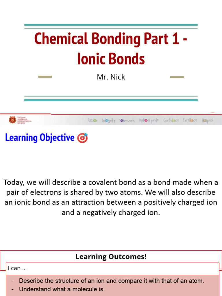 2.3 & 2.4 - Chemical Bonding and Molecular Structures | PDF | Ion ...