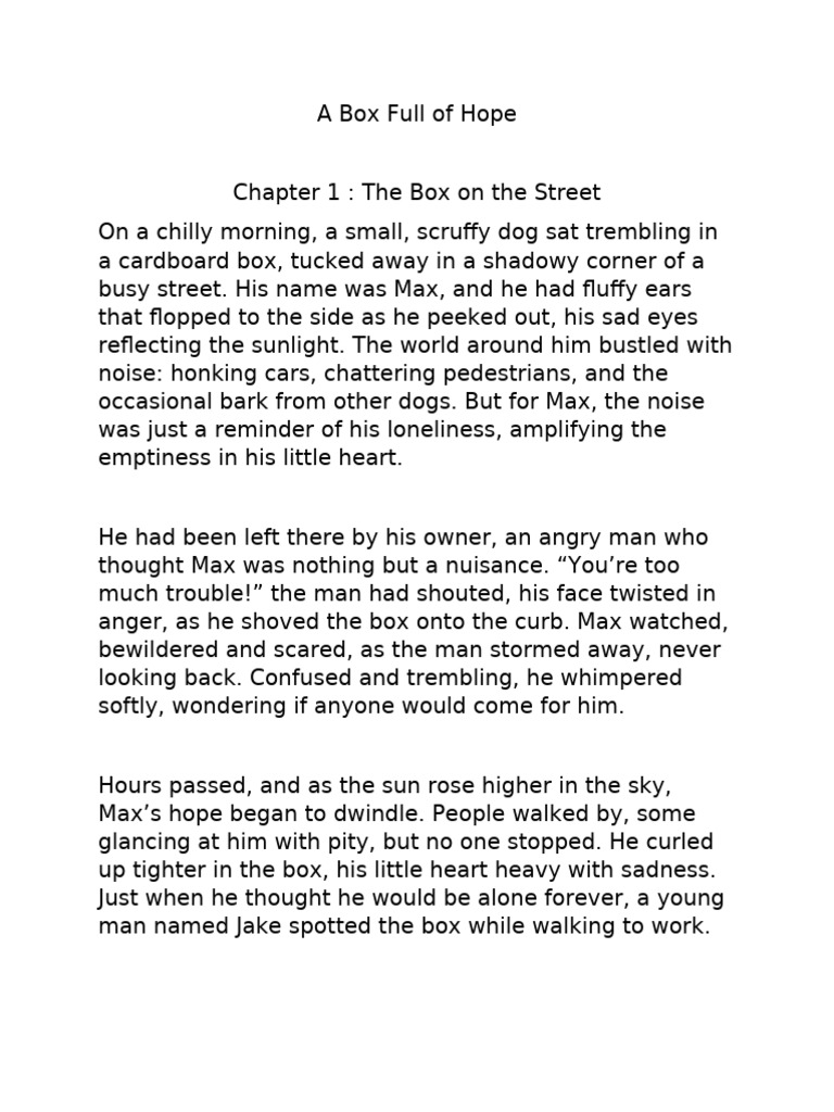 A Box Full of Hope | PDF