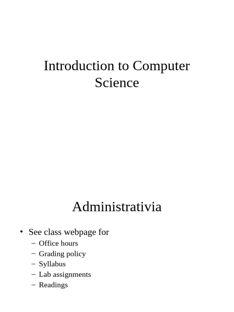 L0 | PDF | Computer Science | Computer Programming