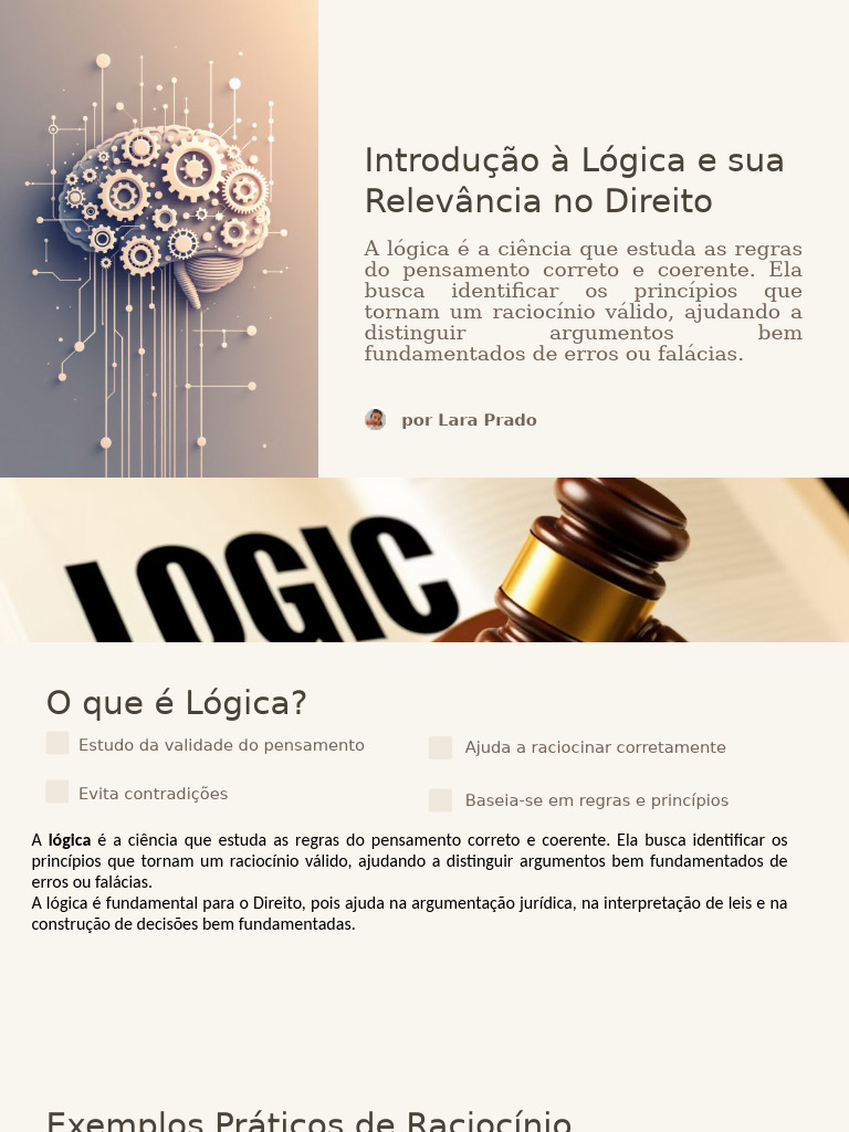 Introducao A Logica e Sua Relevancia No Direito | PDF | Argumento ...