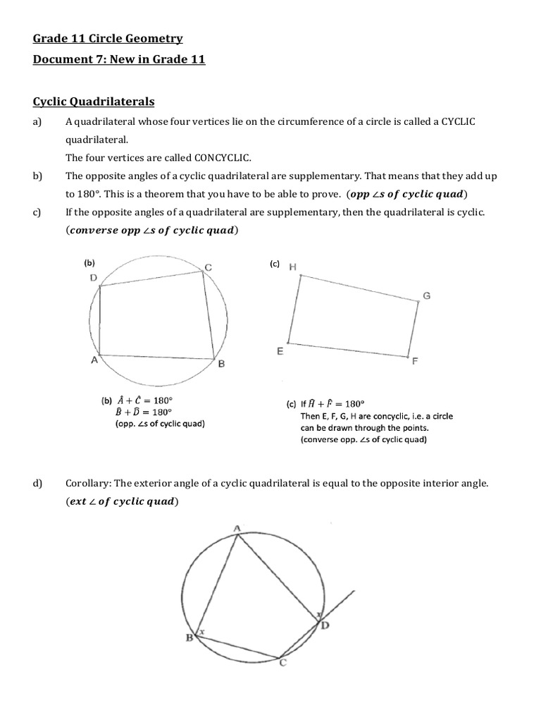 07 New in Grade 11 | PDF | Geometric Shapes | Euclidean Plane Geometry