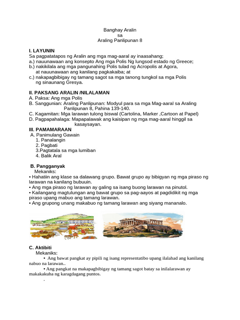 4as Lesson Plan AP 2 | PDF