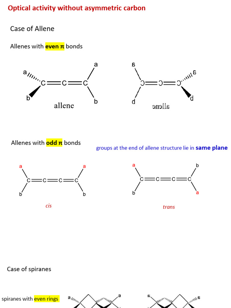 Optical Activity in Organic Compounds | PDF | Chirality (Chemistry ...