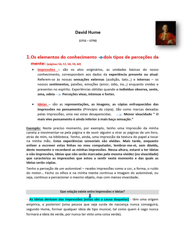 David Hume | PDF | David Hume | Experiência