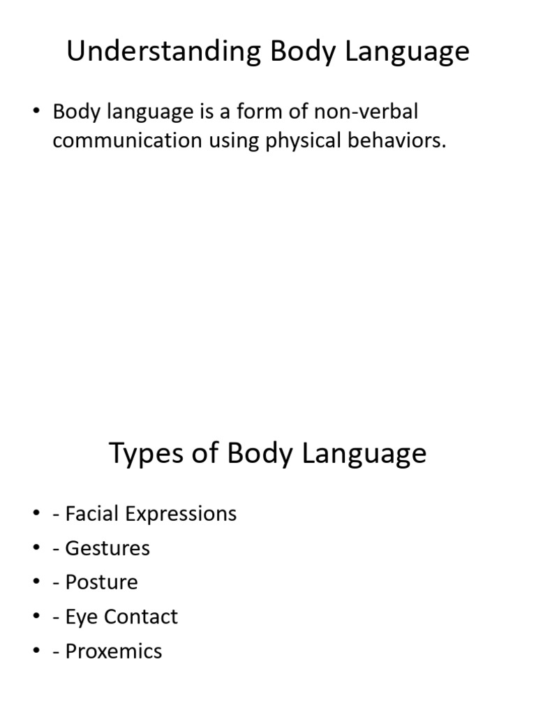 Mastering Body Language for Communication | PDF