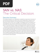 SAN vs. NAS:: The Critical Decision