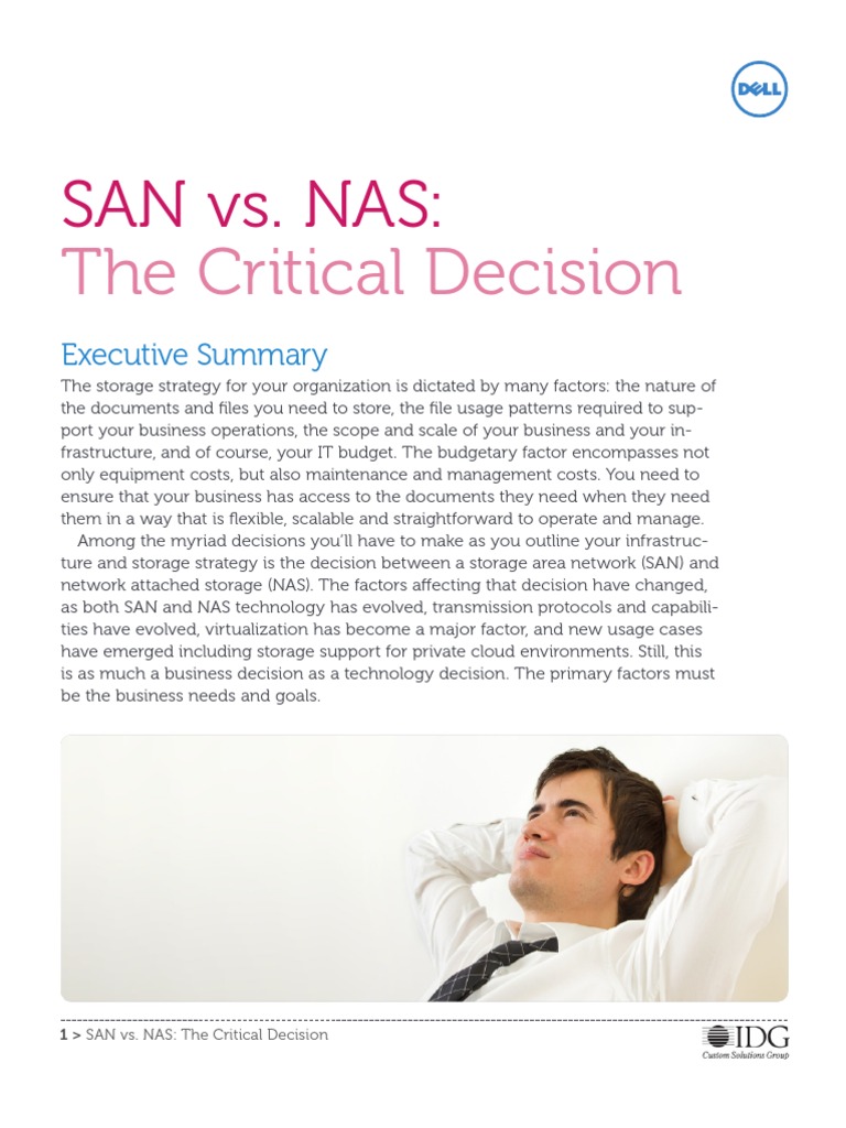 SAN vs. NAS: Key Storage Insights | PDF | Computer Network | Computer ...