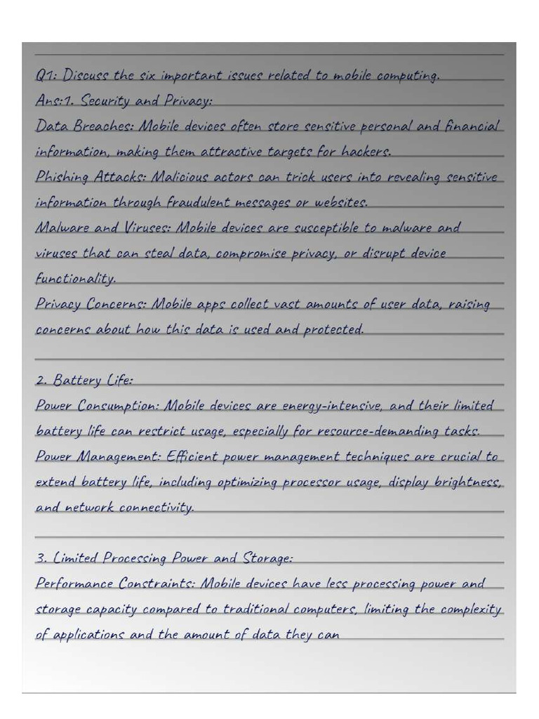 Assignment of Mobile Computing BPS - Deleted | PDF