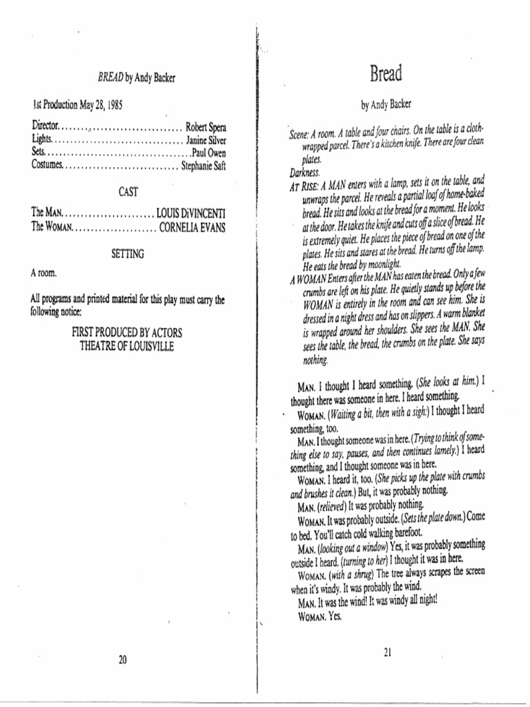 Bread Script | PDF