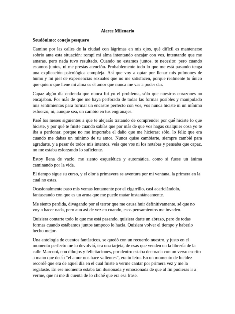 Reflexiones sobre el amor perdido | PDF | Amor