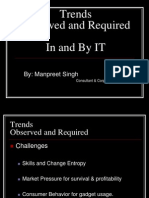 Trends Observed and Required Inandbyit: By: Manpreet Singh